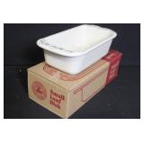 Longaberger Pottery Loaf and Small Loaf Dishes Set with Boxes