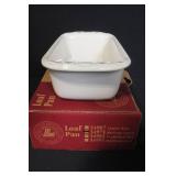 Longaberger Pottery Loaf and Small Loaf Dishes Set with Boxes