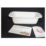 Longaberger Pottery Loaf and Small Loaf Dishes Set with Boxes