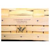 Longaberger Collectors Club Membership Basket and Harmony No. 5 Basket Set with Boxes