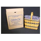 Longaberger Collector Baskets Lot with Liners, Lids, and Boxes