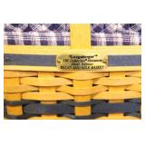 Longaberger Collector Baskets Lot with Liners, Lids, and Boxes