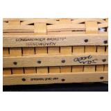 Longaberger Collector Baskets Lot with Liners, Lids, and Boxes