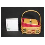 Longaberger Collector Baskets Lot with Liners, Lids, and Boxes