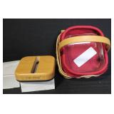 Longaberger Collector Baskets Lot with Liners, Lids, and Boxes