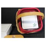 Longaberger Collector Baskets Lot with Liners, Lids, and Boxes