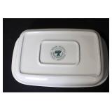 Longaberger Pottery Baking Dish Set 8x8 and 3 Qt with Boxes