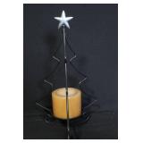 Longaberger Holiday Group with Tree Candle Holder, Vanilla Hazelnut Candle, Corner Basket and Liner