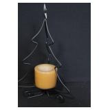 Longaberger Holiday Group with Tree Candle Holder, Vanilla Hazelnut Candle, Corner Basket and Liner