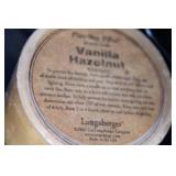 Longaberger Holiday Group with Tree Candle Holder, Vanilla Hazelnut Candle, Corner Basket and Liner