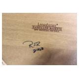 Longaberger Holiday Group with Tree Candle Holder, Vanilla Hazelnut Candle, Corner Basket and Liner