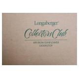 Longaberger Collectors Club WR Iron Sunflower Doorstop with Box