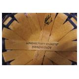 Set of 3 Longaberger Handwoven Baskets with Liners and Collectors Club Lid