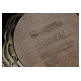 Set of 3 Longaberger Handwoven Baskets with Liners and Collectors Club Lid