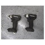 (2) 18v Makita 3/8" Impacts