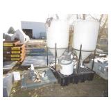 (2) Environmental 115gal Tanks, Pump, Accessories