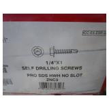 (14) Boxes of 1/4" Self Tapping Screws (4) Boxes of 3/16" Rivets