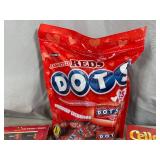 Assorted Candy, Chocolate Cherries, Dots, Tootsie Pops, Junior Mints, and More