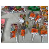 Assorted Candy, Halloween Suckers, Roca Bites, Tootsie Rolls, Blow Pops, Haribo, and More