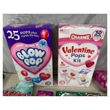 Assorted Candy, Chocolate Cherries, Andes Mints, Blow Pops, Charms, and More