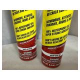 2 Cans of Flex Caulk with Trigger Flow Nozzle - White