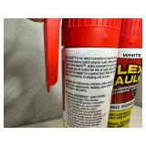 2 Cans of Flex Caulk with Trigger Flow Nozzle - White