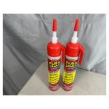 2 Cans of Flex Caulk with Trigger Flow Nozzle - Clear