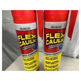 2 Cans of Flex Caulk with Trigger Flow Nozzle - Clear