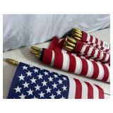 31 New American Flags with Sticks