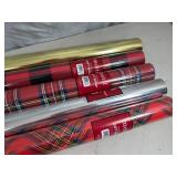 5 New Rolls of Gift Wrap / Wrapping Paper