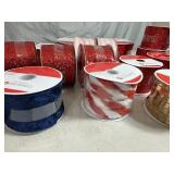 21 New Rolls of Holiday Decor Ribbon