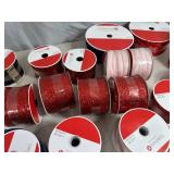 21 New Rolls of Holiday Decor Ribbon