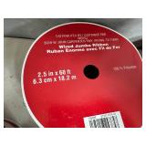 21 New Rolls of Holiday Decor Ribbon