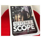 New Night Owl Rechargeable LED Lighted Beanie Hat - Adult