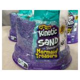 3 New Kinetic Sand Mermaid Treasure Sand Kits