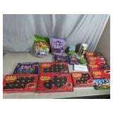 Assorted Candy, Chocolate Cherries, Dots, Fruit Chews, Tootsie Roll Eggs, and More