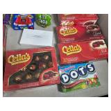 Assorted Candy, Chocolate Cherries, Dots, Fruit Chews, Tootsie Roll Eggs, and More