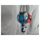 Cute Solar Light Hot Air Balloon with Snowman