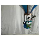 Cute Solar Light Hot Air Balloon with Snowman