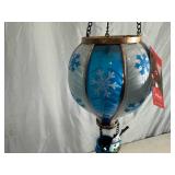 Cute Solar Light Hot Air Balloon with Snowman