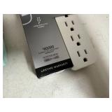 New GE Surge Protector and 9 ft Fabric Covered Extension Cord