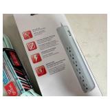 New GE Surge Protector and 9 ft Fabric Covered Extension Cord