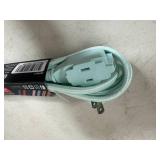 New GE Surge Protector and 9 ft Fabric Covered Extension Cord