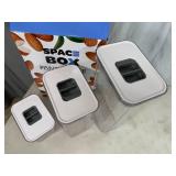 Set of 3 New Pantrymate Space Box Leak Proof Food Storage Containers