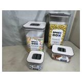 4 New Airtight Food Storage Containers
