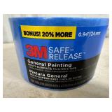 New 3 Pack of 3M Safe-Release Blue Painters Tape