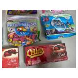 Assorted Candy, Chocolate Cherries, Dots, Fruit Chews, Tootsie Roll Eggs, and More