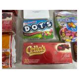 Assorted Candy, Chocolate Cherries, Dots, Fruit Chews, Tootsie Roll Eggs, and More