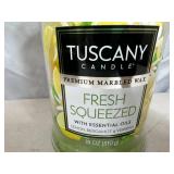 New 18 oz Tuscany Premium Candle with Essential Oils