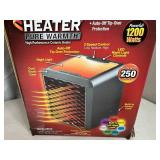 New Handy Heater Pure Warmth Ceramic Space Heater with LED Lights